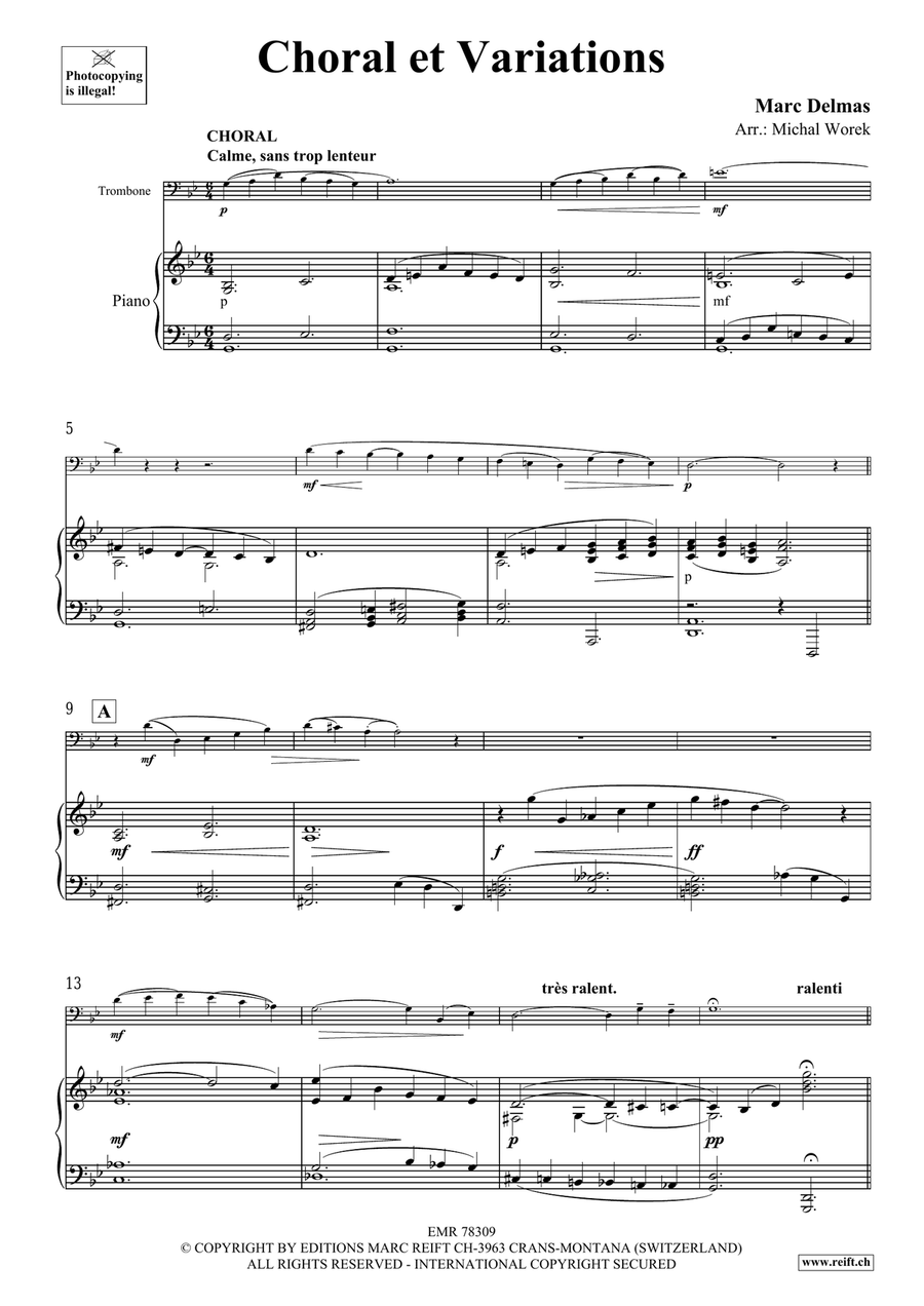 Choral et Variations Choral et Variations Piano Accompaniment scores gallery preview page 4