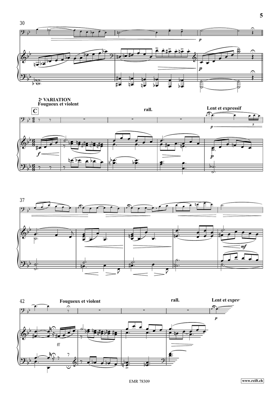 Choral et Variations Choral et Variations Piano Accompaniment scores gallery preview page 6