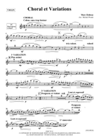 Choral et Variations Violin Solo scores gallery preview page 3