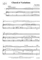 Choral et Variations Violin Solo scores gallery preview page 4