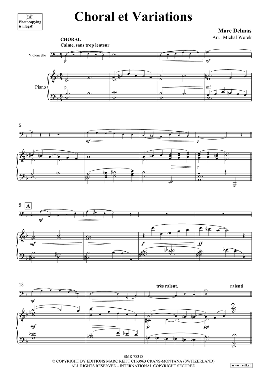 Choral et Variations Choir - Sheet Music page 4