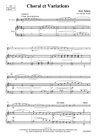 Choral et Variations Clarinet Solo scores gallery preview page 4
