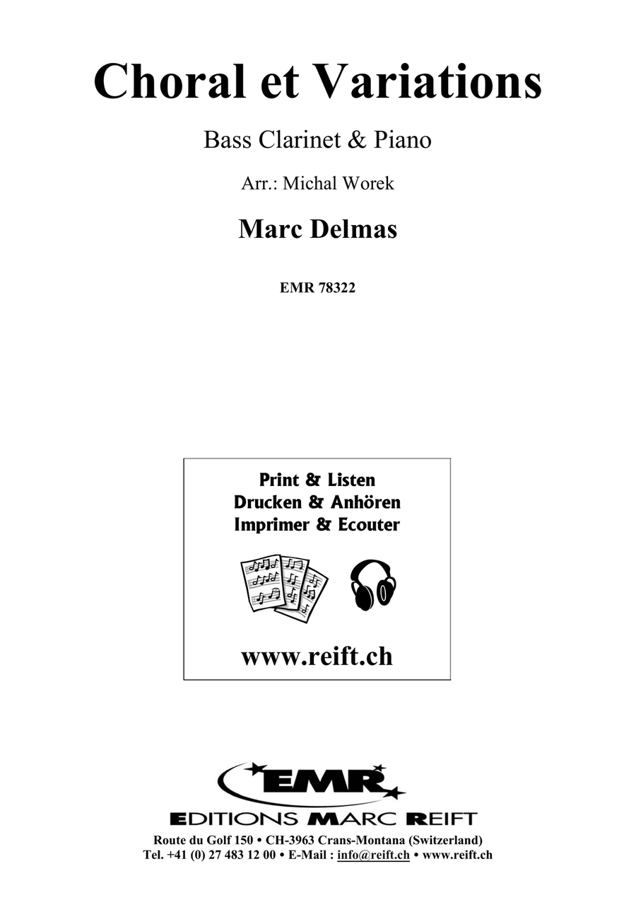 Choral et Variations Bass Clarinet - Sheet Music page 2