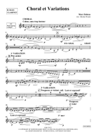 Choral et Variations Bass Clarinet scores gallery preview page 3