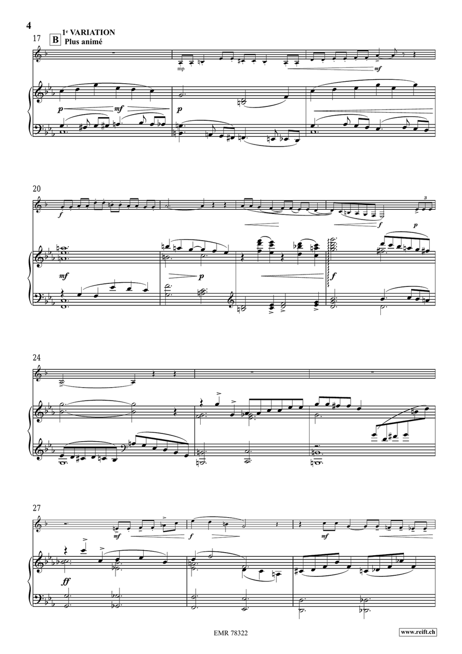 Choral et Variations Bass Clarinet - Sheet Music page 5