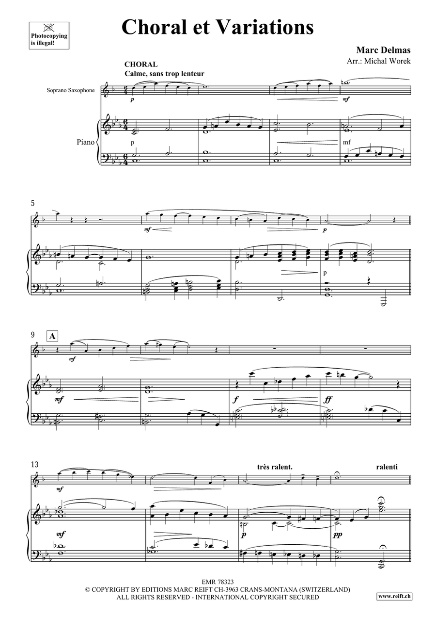 Choral et Variations Soprano Saxophone - Sheet Music page 4