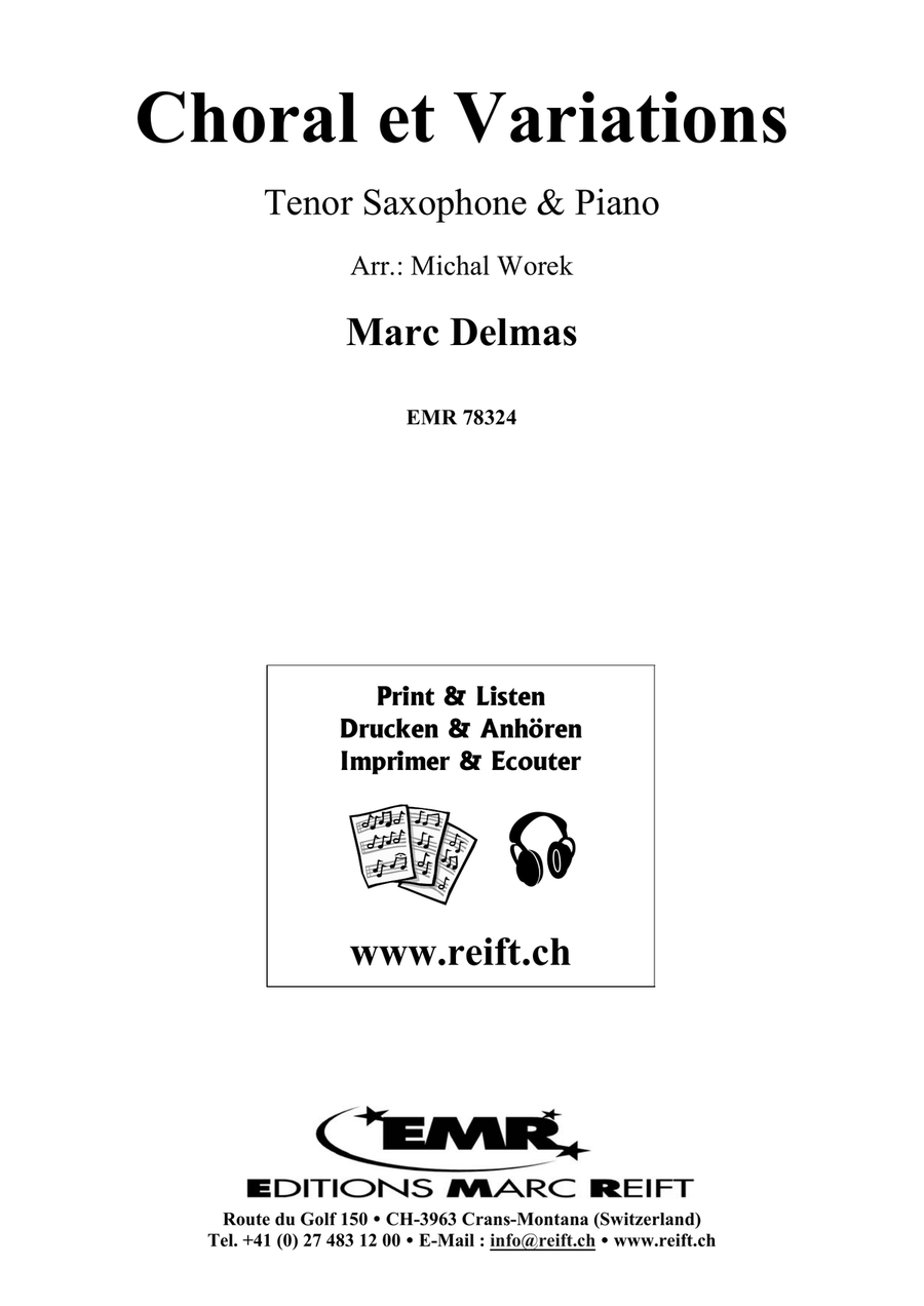 Choral et Variations Tenor Saxophone - Sheet Music page 2