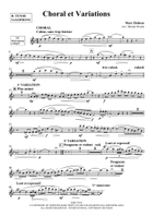 Choral et Variations Tenor Saxophone scores gallery preview page 3