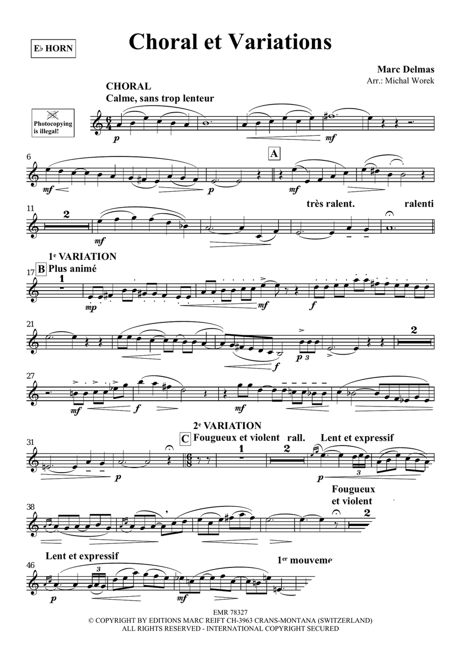 Choral et Variations Choir - Sheet Music page 3