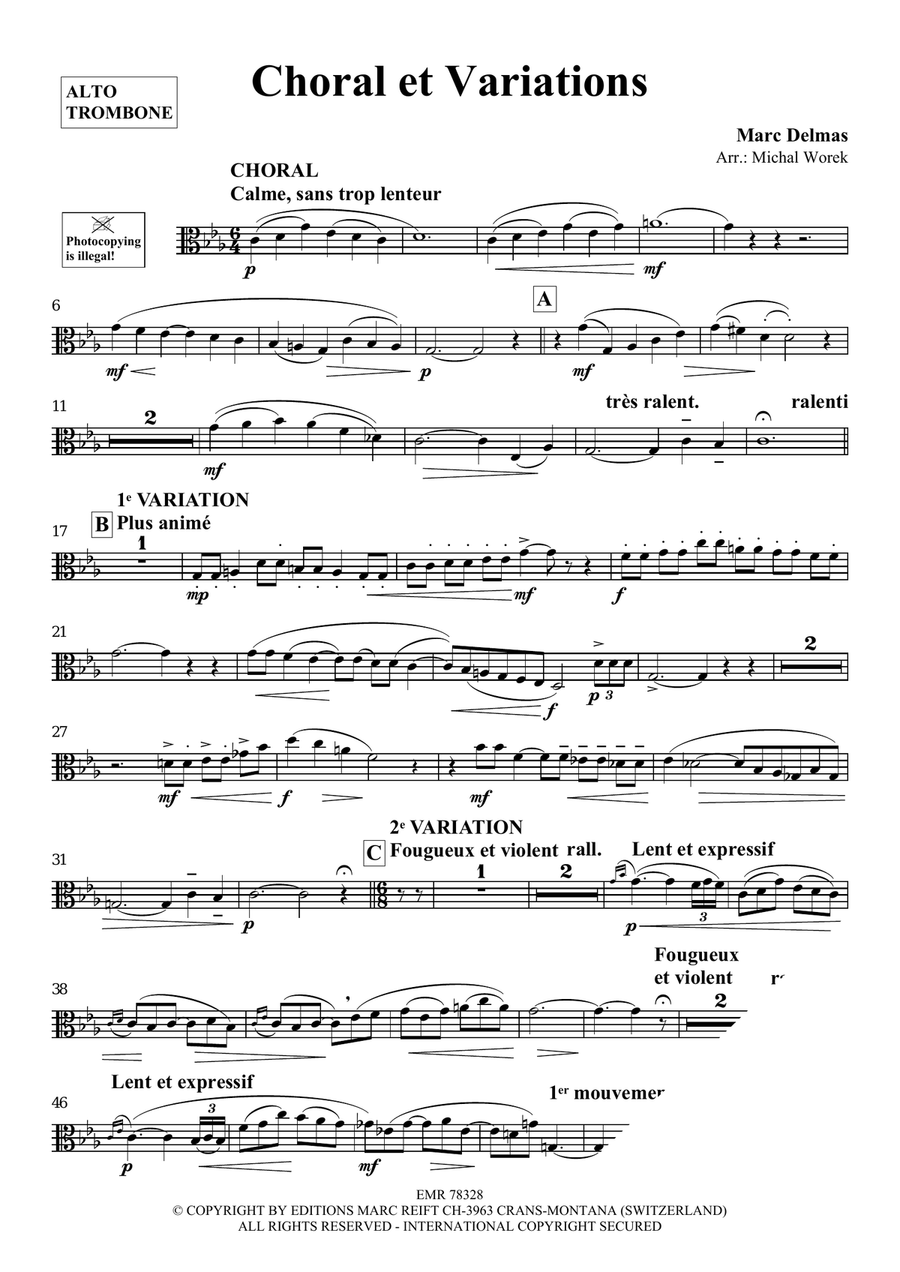 Choral et Variations Choral et Variations Piano Accompaniment scores gallery preview page 3