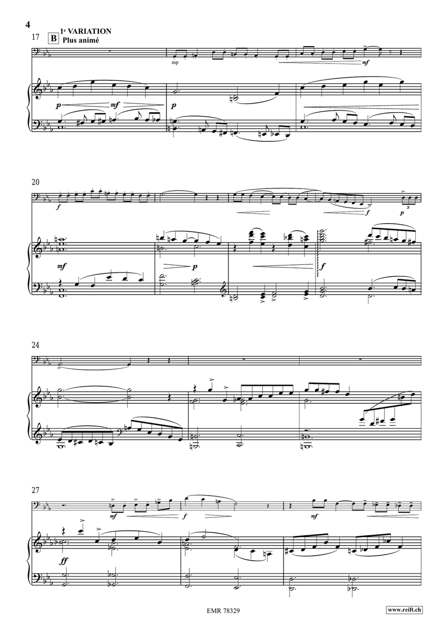 Choral et Variations Choral et Variations Bass Trombone scores gallery preview page 5