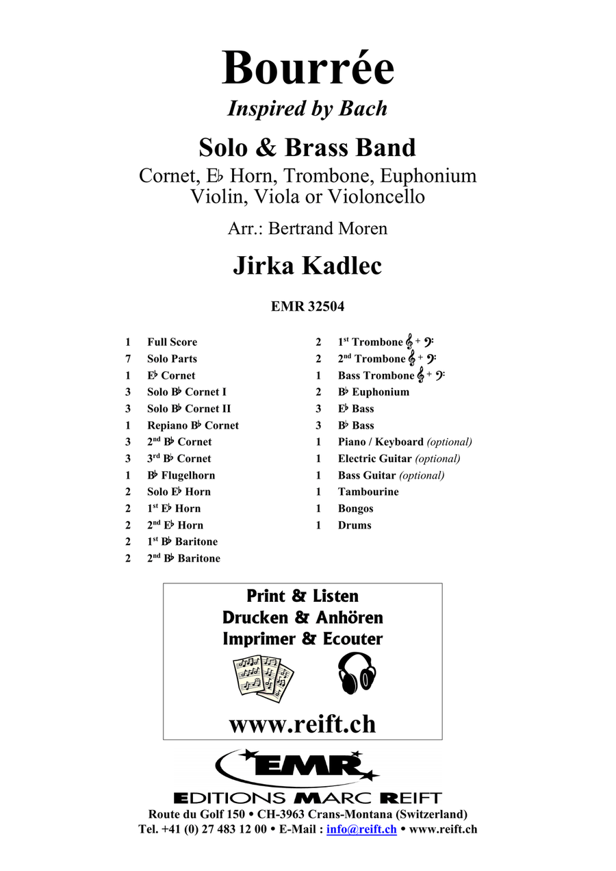 Bourrée Bourrée Brass Band scores gallery preview page 2