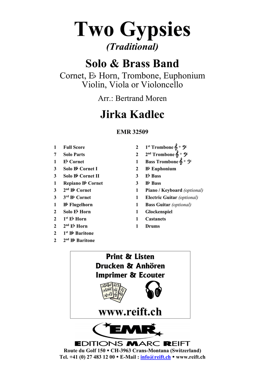 Two Gypsies Two Gypsies Brass Band scores gallery preview page 2