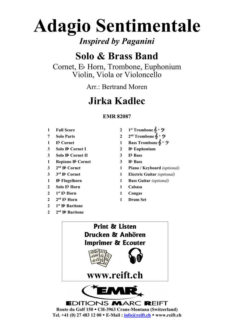 Adagio Sentimentale Adagio Sentimentale Brass Band scores gallery preview page 2