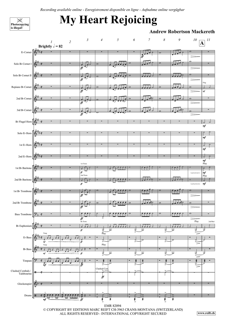 My Heart Rejoicing My Heart Rejoicing Brass Band scores gallery preview page 4