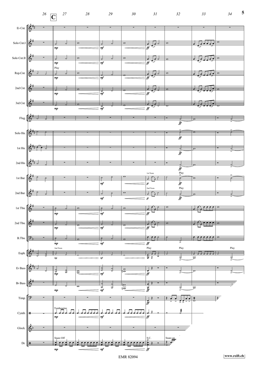 My Heart Rejoicing My Heart Rejoicing Brass Band scores gallery preview page 6