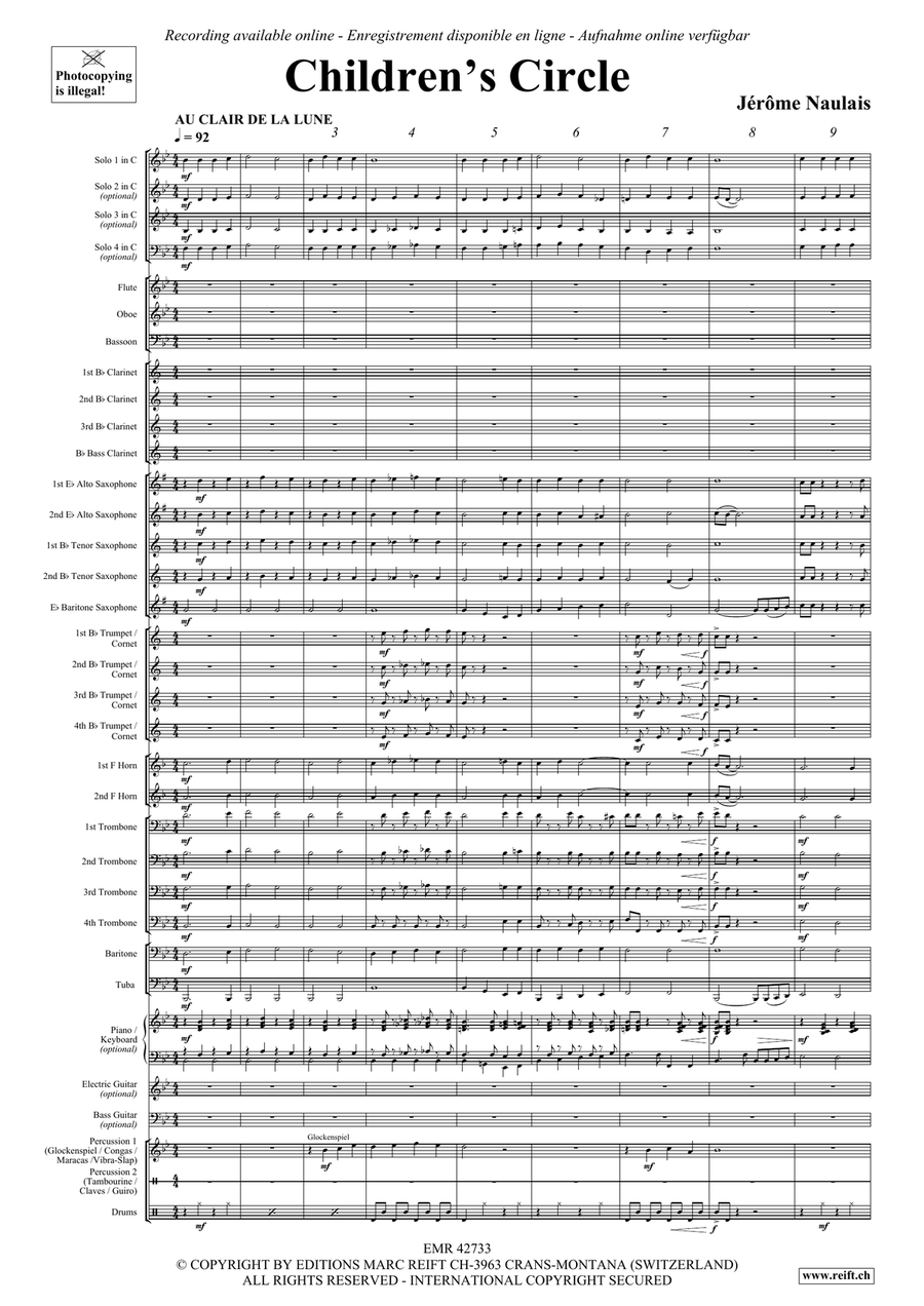 Children's Circle Children's Circle Concert Band scores gallery preview page 5