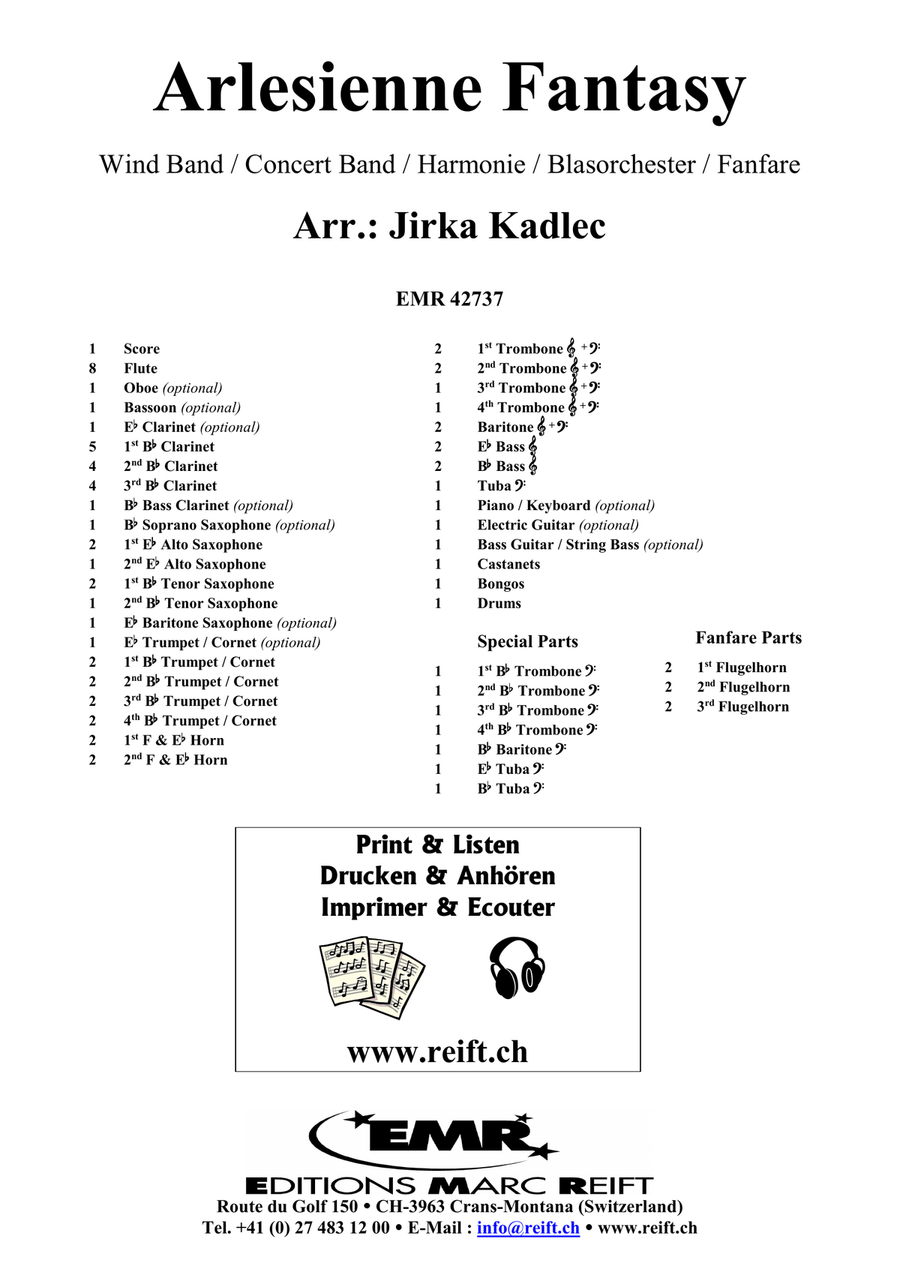 Arlesienne Fantasy Arlesienne Fantasy Concert Band scores gallery preview page 2