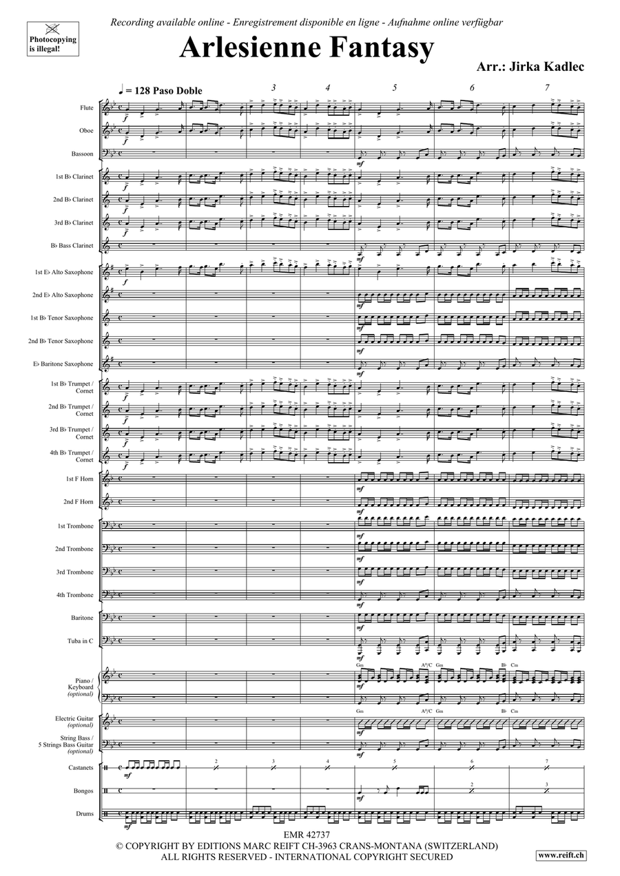 Arlesienne Fantasy Arlesienne Fantasy Concert Band scores gallery preview page 3