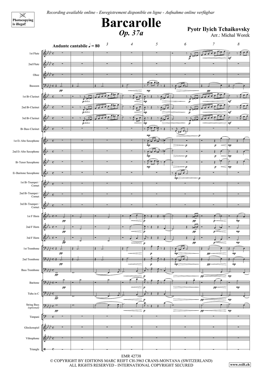 Barcarolle Barcarolle Concert Band scores gallery preview page 3