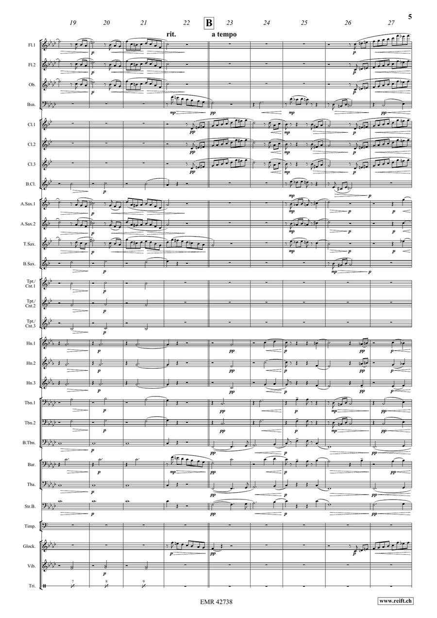 Barcarolle Barcarolle Concert Band scores gallery preview page 5