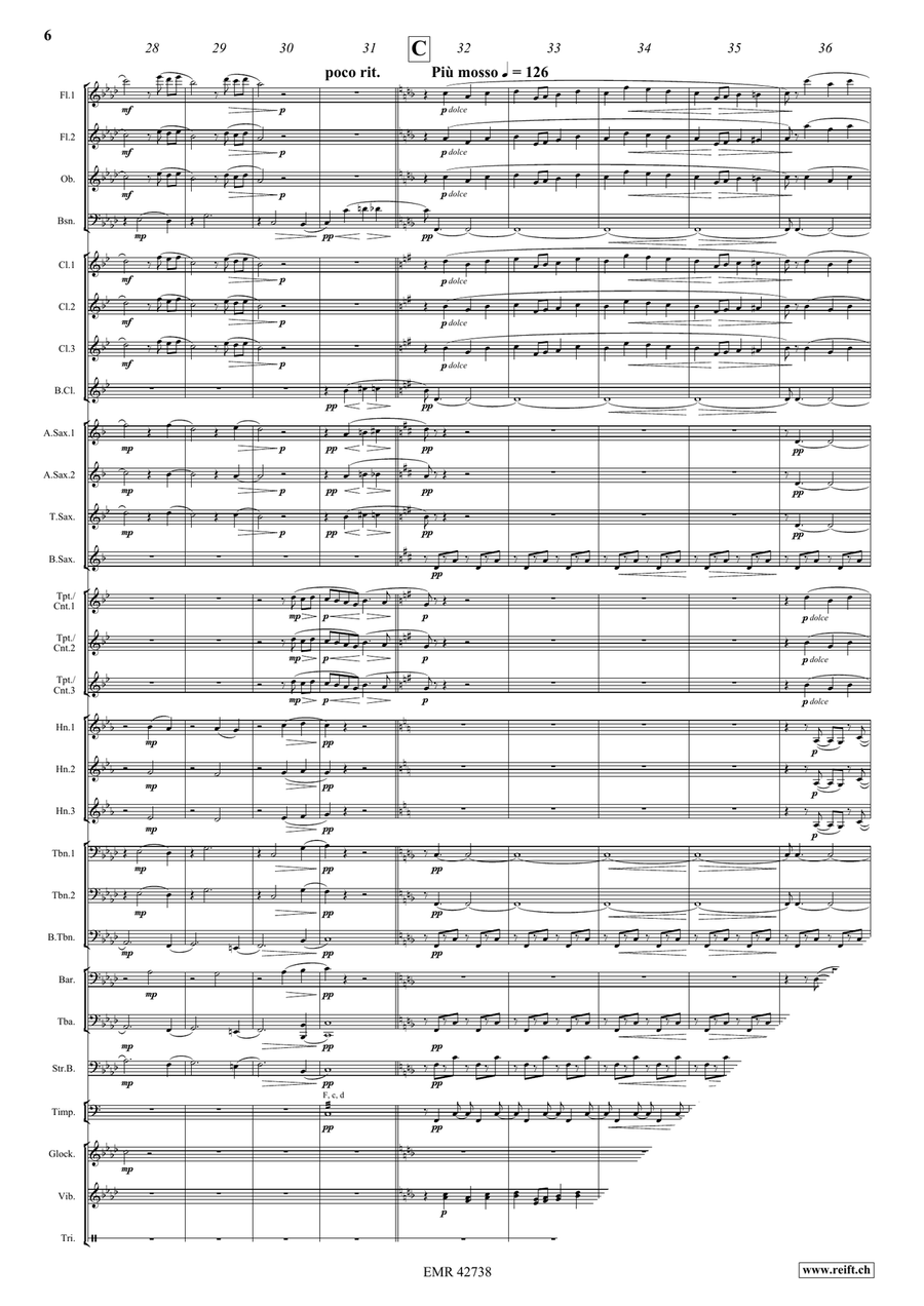 Barcarolle Barcarolle Concert Band scores gallery preview page 6