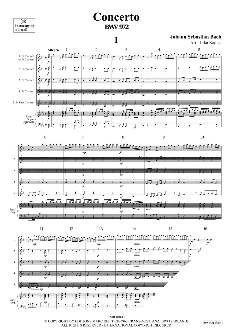Concerto Concerto Clarinet Quintet scores gallery preview page 3