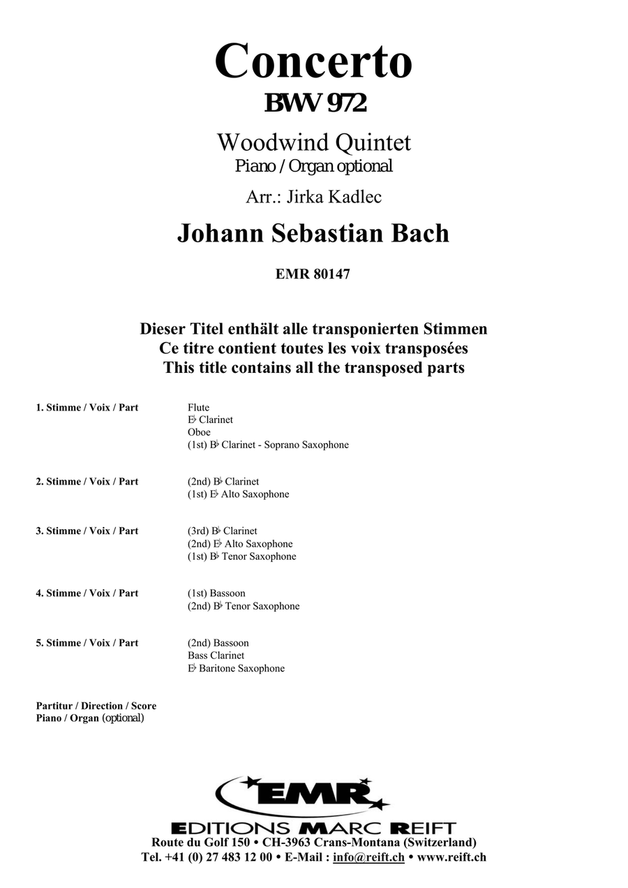 Concerto Concerto Woodwind Quintet scores gallery preview page 2