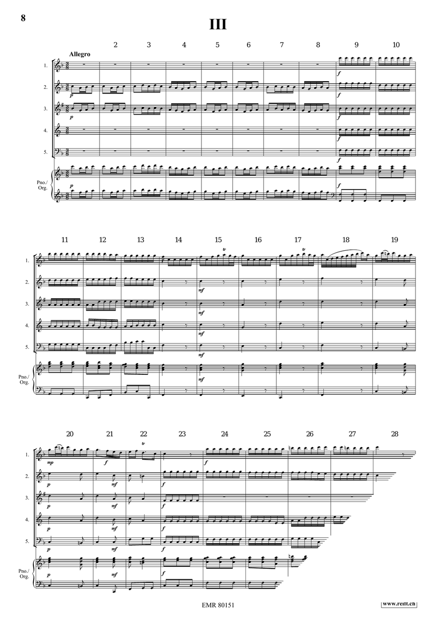Concerto Concerto Woodwind Quintet scores gallery preview page 5