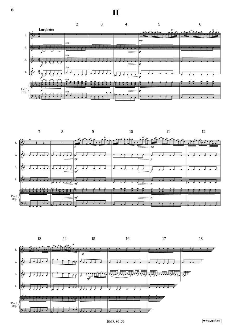 Concerto Concerto Clarinet Quartet scores gallery preview page 4