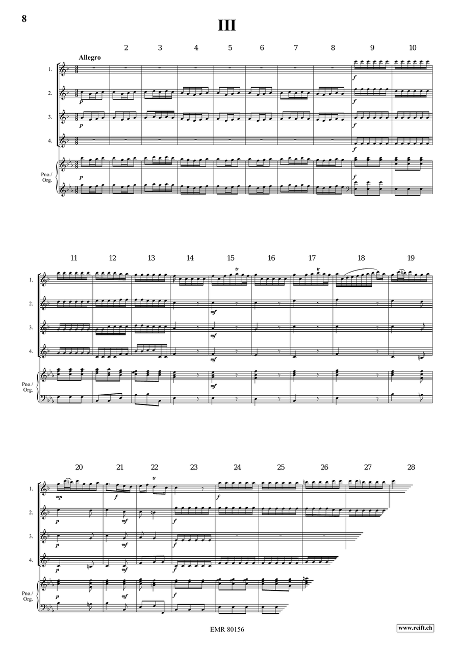 Concerto Concerto Clarinet Quartet scores gallery preview page 5