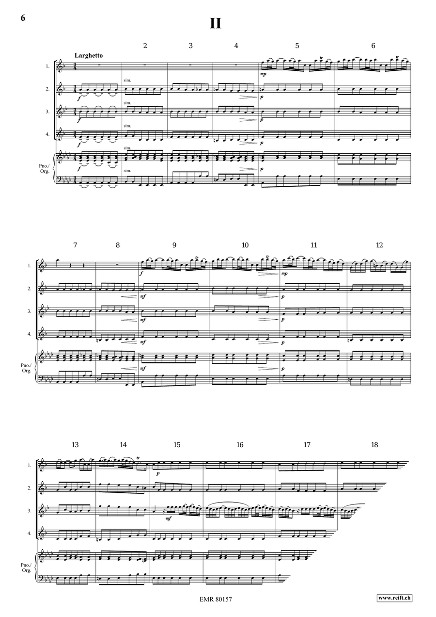 Concerto Concerto Saxophone Quartet scores gallery preview page 4