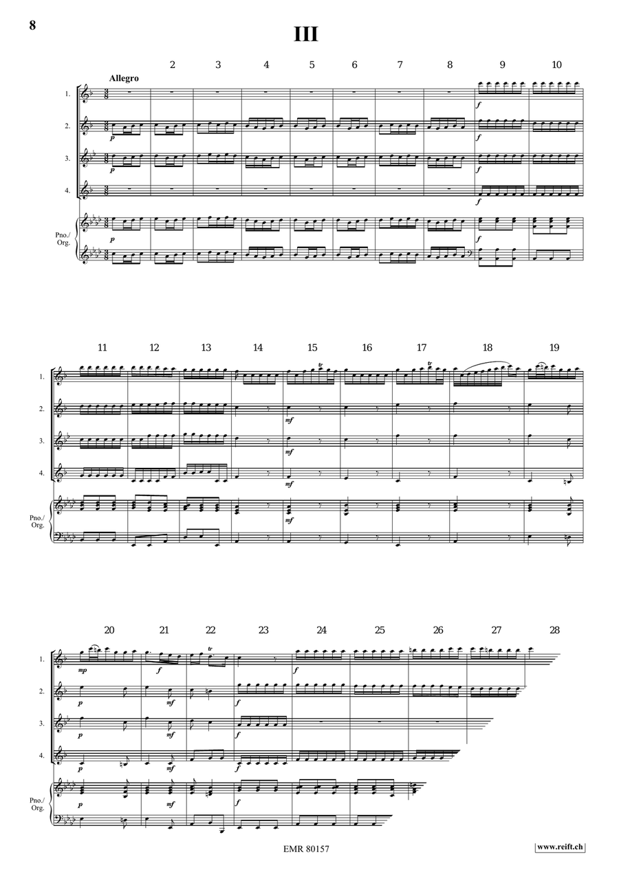 Concerto Concerto Saxophone Quartet scores gallery preview page 5