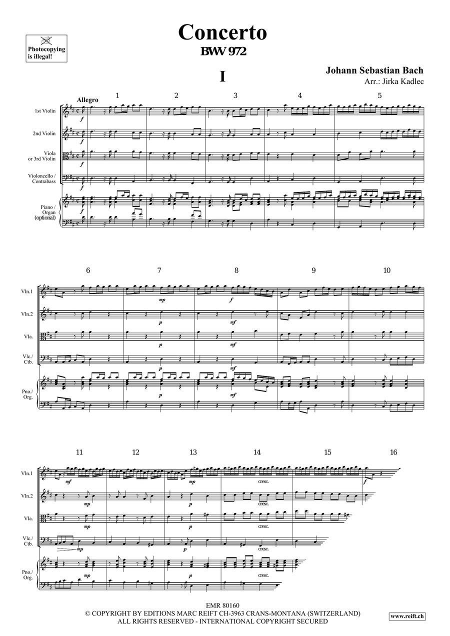 Concerto Concerto String Quartet scores gallery preview page 3