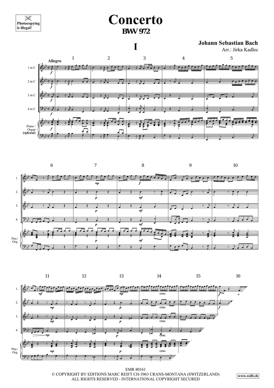 Concerto Concerto Brass Quartet scores gallery preview page 3
