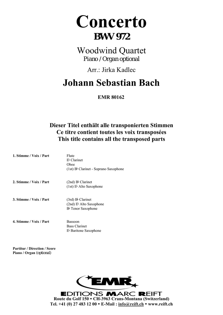 Concerto Concerto Woodwind Quartet scores gallery preview page 2