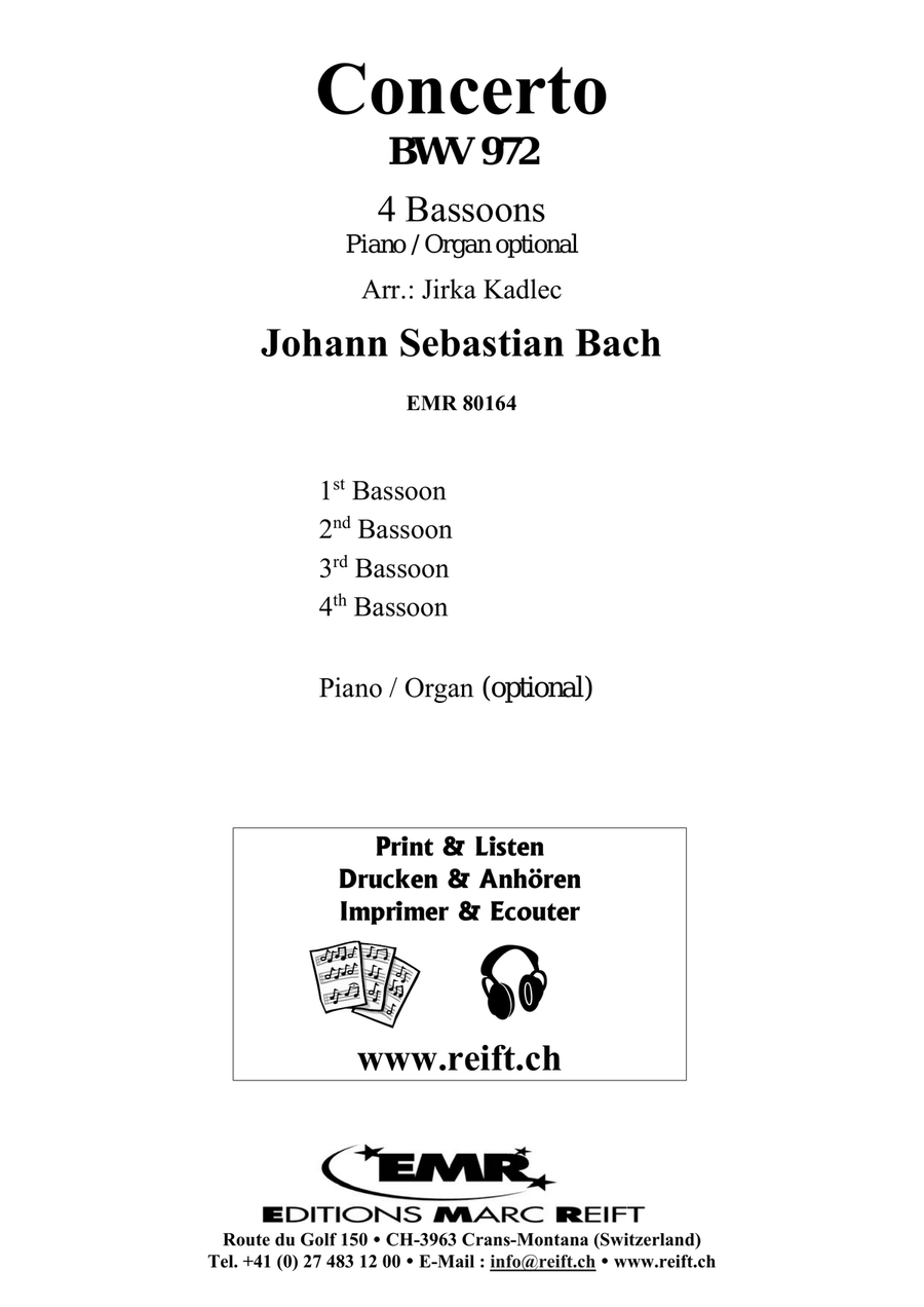 Concerto Concerto Bassoon Quartet scores gallery preview page 2