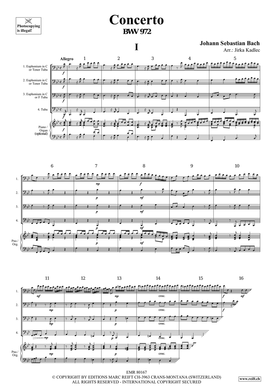 Concerto Concerto Tuba Quartet scores gallery preview page 3