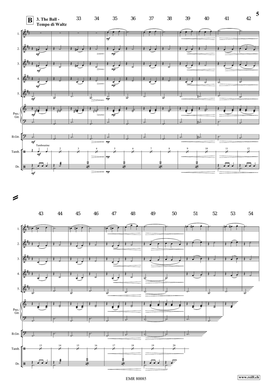 Cinderella Cinderella Clarinet Quintet scores gallery preview page 6