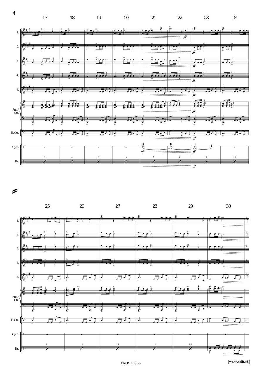 Cinderella Cinderella Saxophone Quintet scores gallery preview page 5