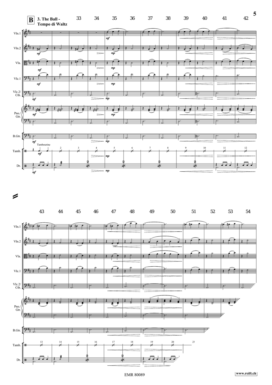 Cinderella Cinderella String Quintet scores gallery preview page 6