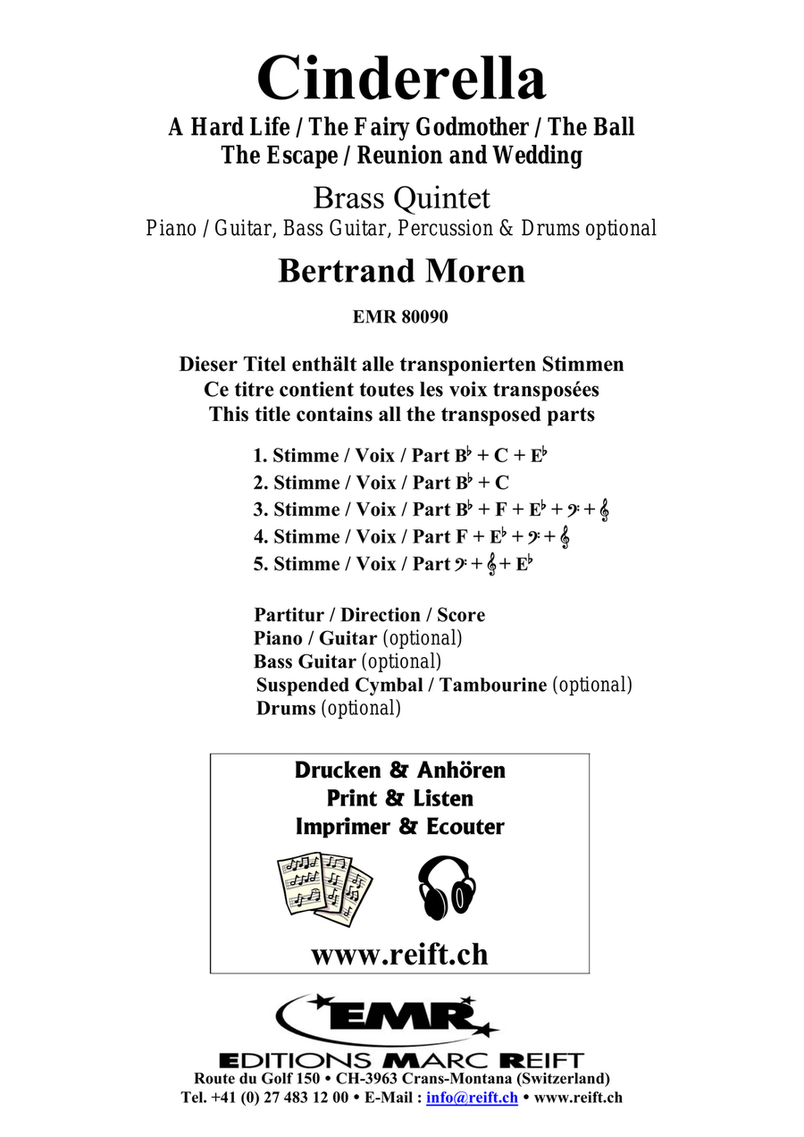 Cinderella Cinderella Brass Quintet scores gallery preview page 2
