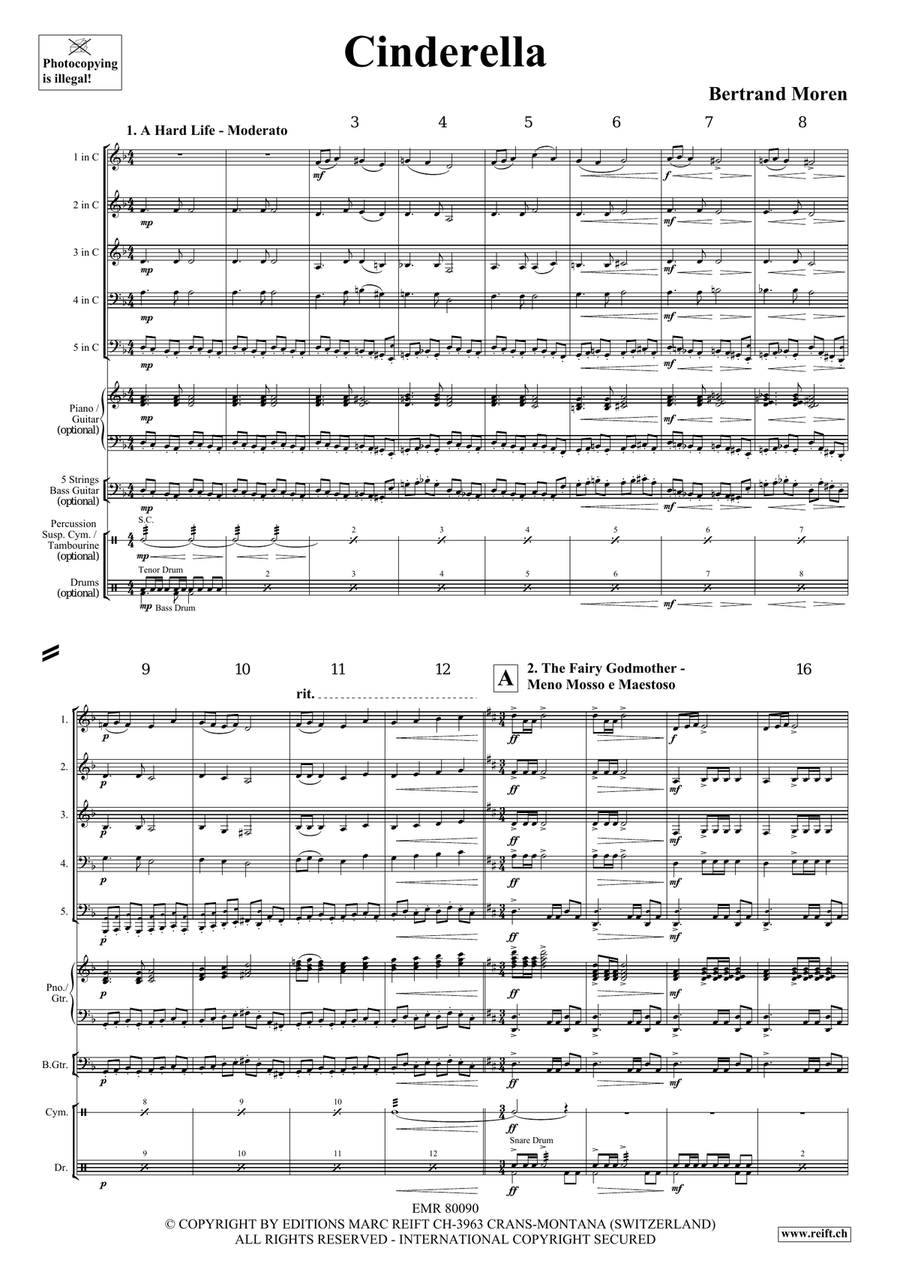 Cinderella Cinderella Brass Quintet scores gallery preview page 4