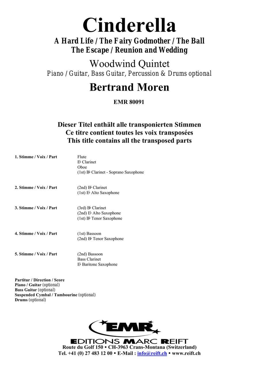 Cinderella Cinderella Woodwind Quintet scores gallery preview page 2