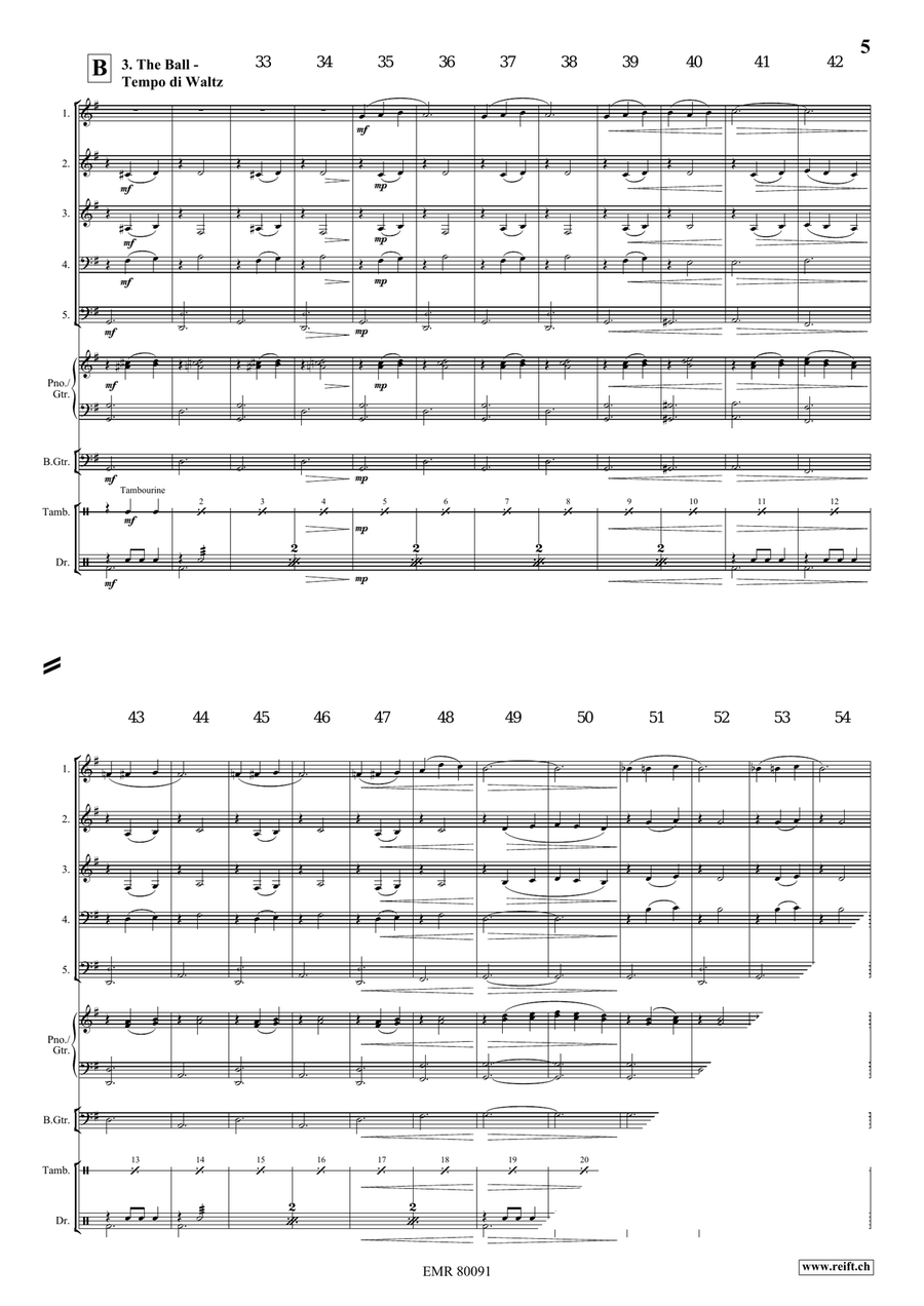 Cinderella Cinderella Woodwind Quintet scores gallery preview page 6