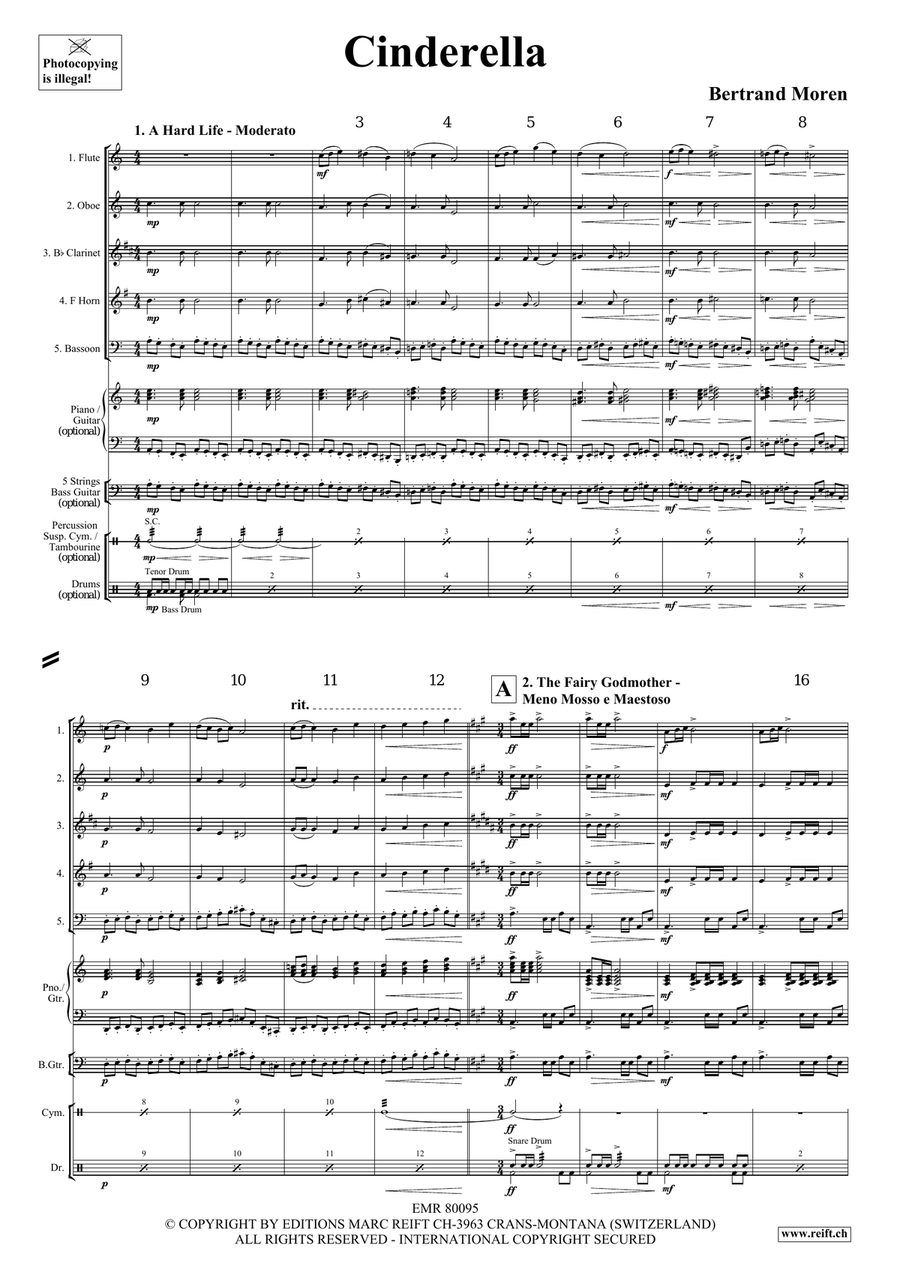 Cinderella Cinderella Woodwind Quintet scores gallery preview page 4