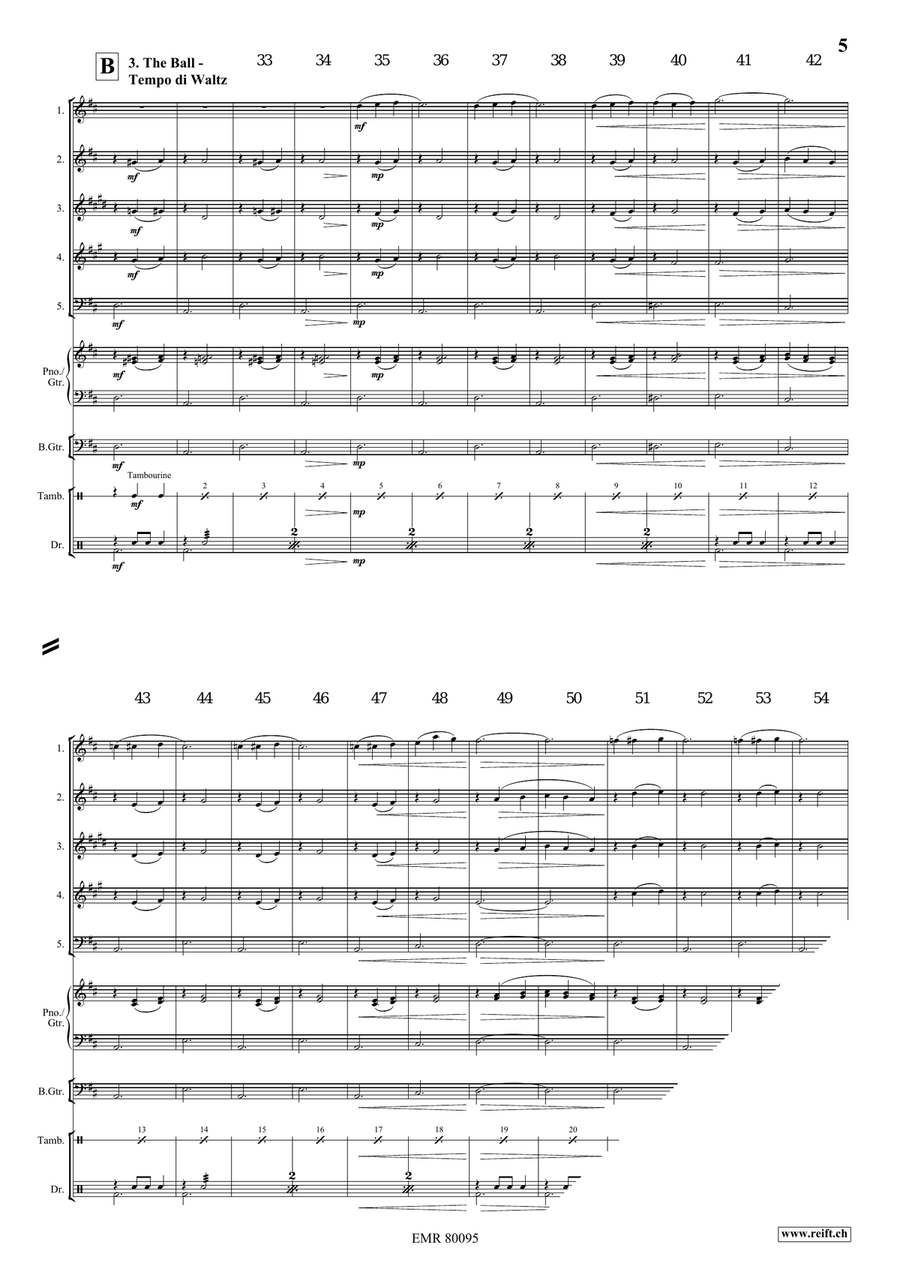 Cinderella Cinderella Woodwind Quintet scores gallery preview page 6