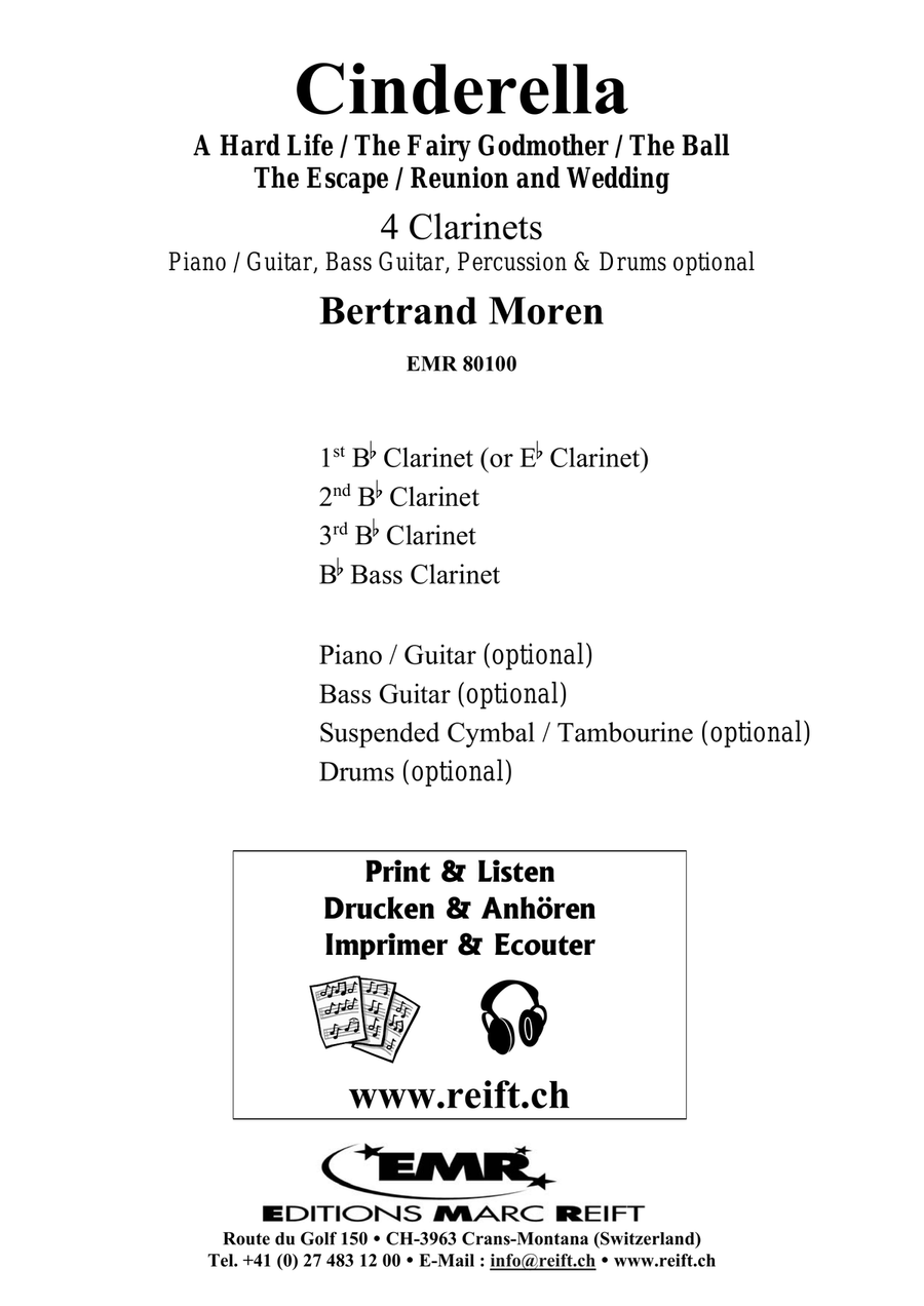 Cinderella Cinderella Clarinet Quartet scores gallery preview page 2
