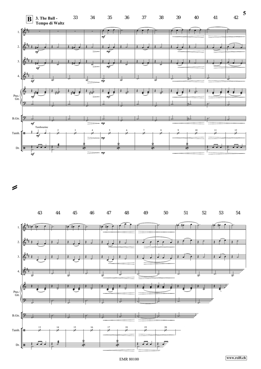 Cinderella Cinderella Clarinet Quartet scores gallery preview page 6
