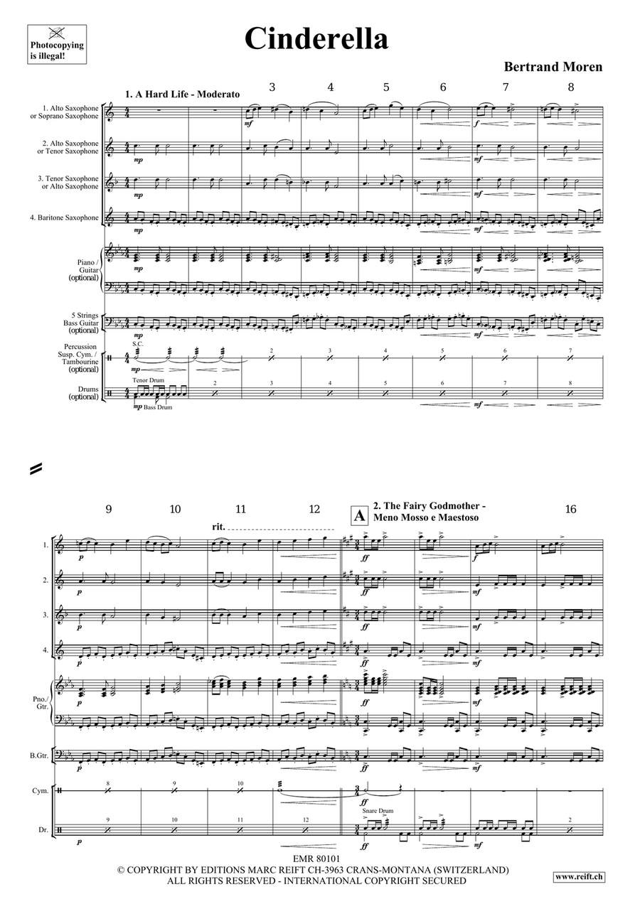 Cinderella Cinderella Saxophone Quartet scores gallery preview page 4